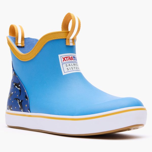 Kids' Salmon Sisters Ankle Deck Boot